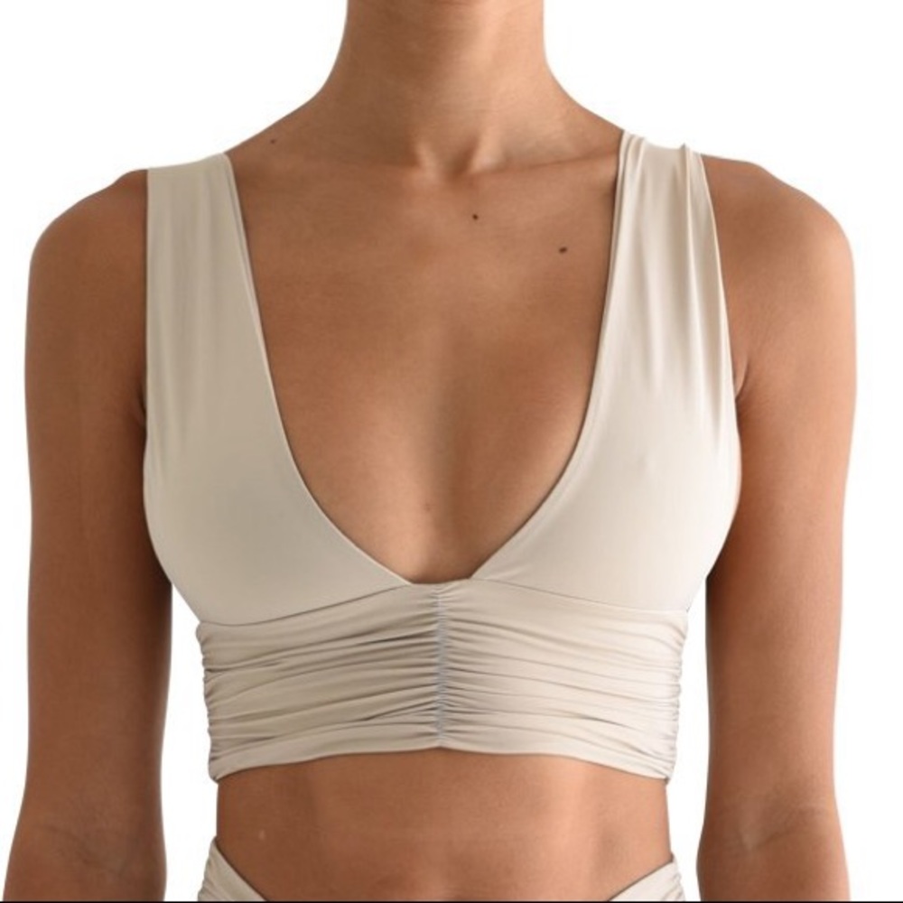 Riot Swim Brea Bikini Top Coconut NWT